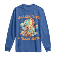 Shakin' Tits and Takin' Shits Long Sleeve Shirt Naughty Funny Inappropriate - Wonder Print Shop