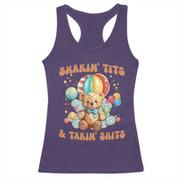 Shakin' Tits and Takin' Shits Racerback Tank Top Naughty Funny Inappropriate - Wonder Print Shop