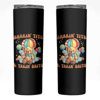 Shakin' Tits and Takin' Shits Skinny Tumbler Naughty Funny Inappropriate - Wonder Print Shop