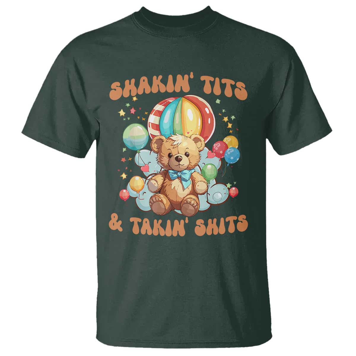 Shakin' Tits and Takin' Shits T Shirt Naughty Funny Inappropriate - Wonder Print Shop