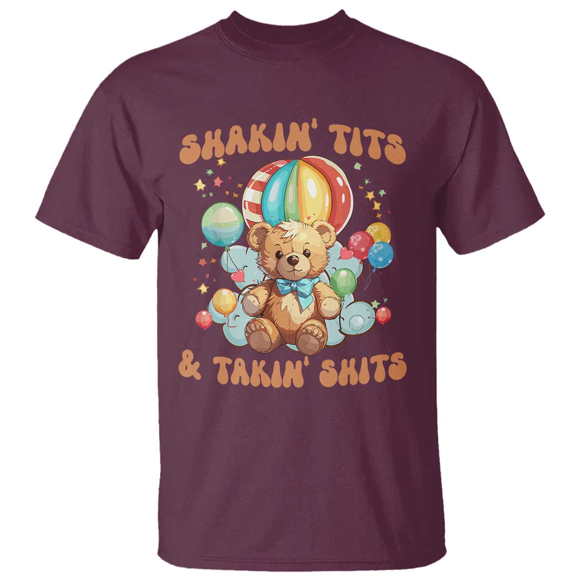 Shakin' Tits and Takin' Shits T Shirt Naughty Funny Inappropriate - Wonder Print Shop