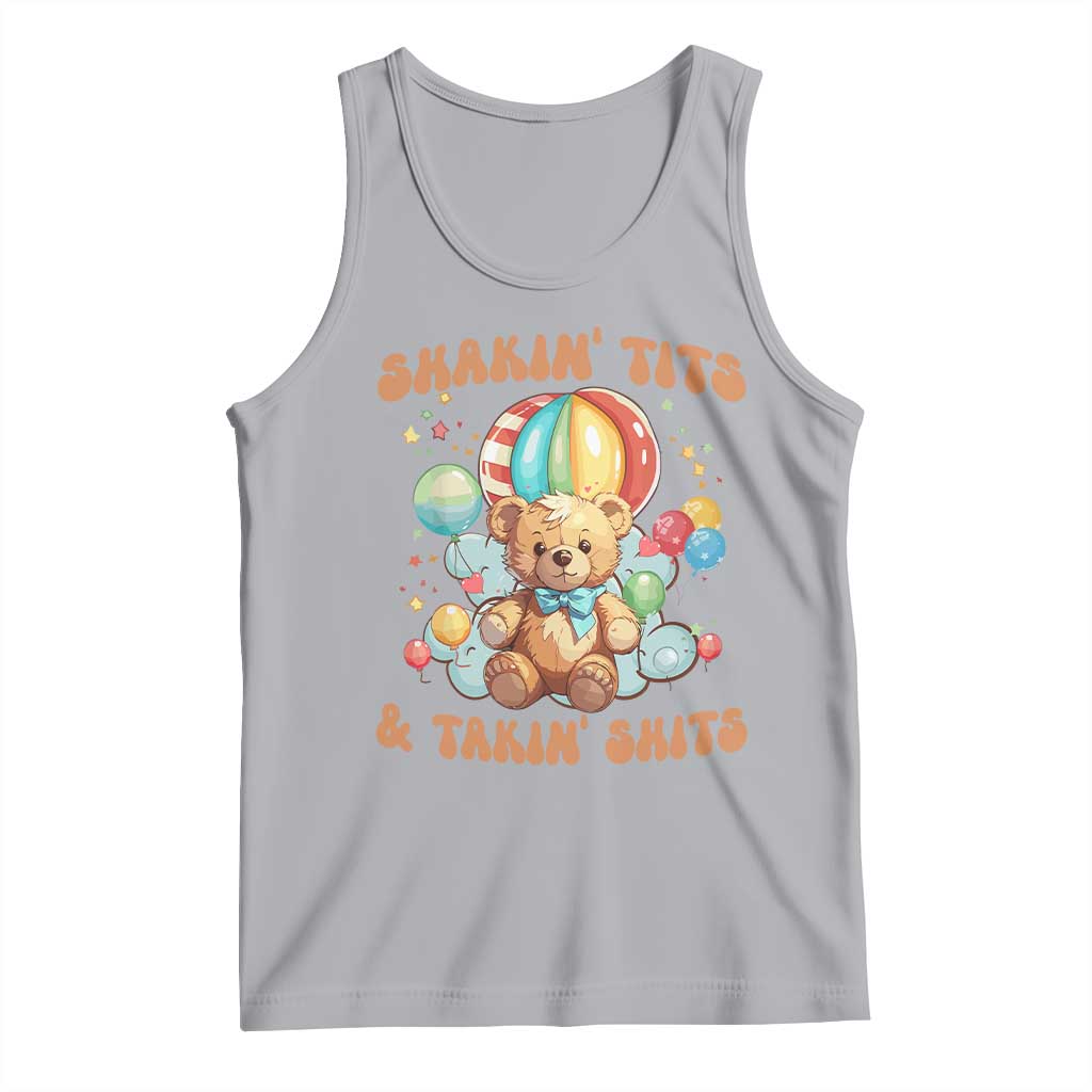 Shakin' Tits and Takin' Shits Tank Top Naughty Funny Inappropriate - Wonder Print Shop