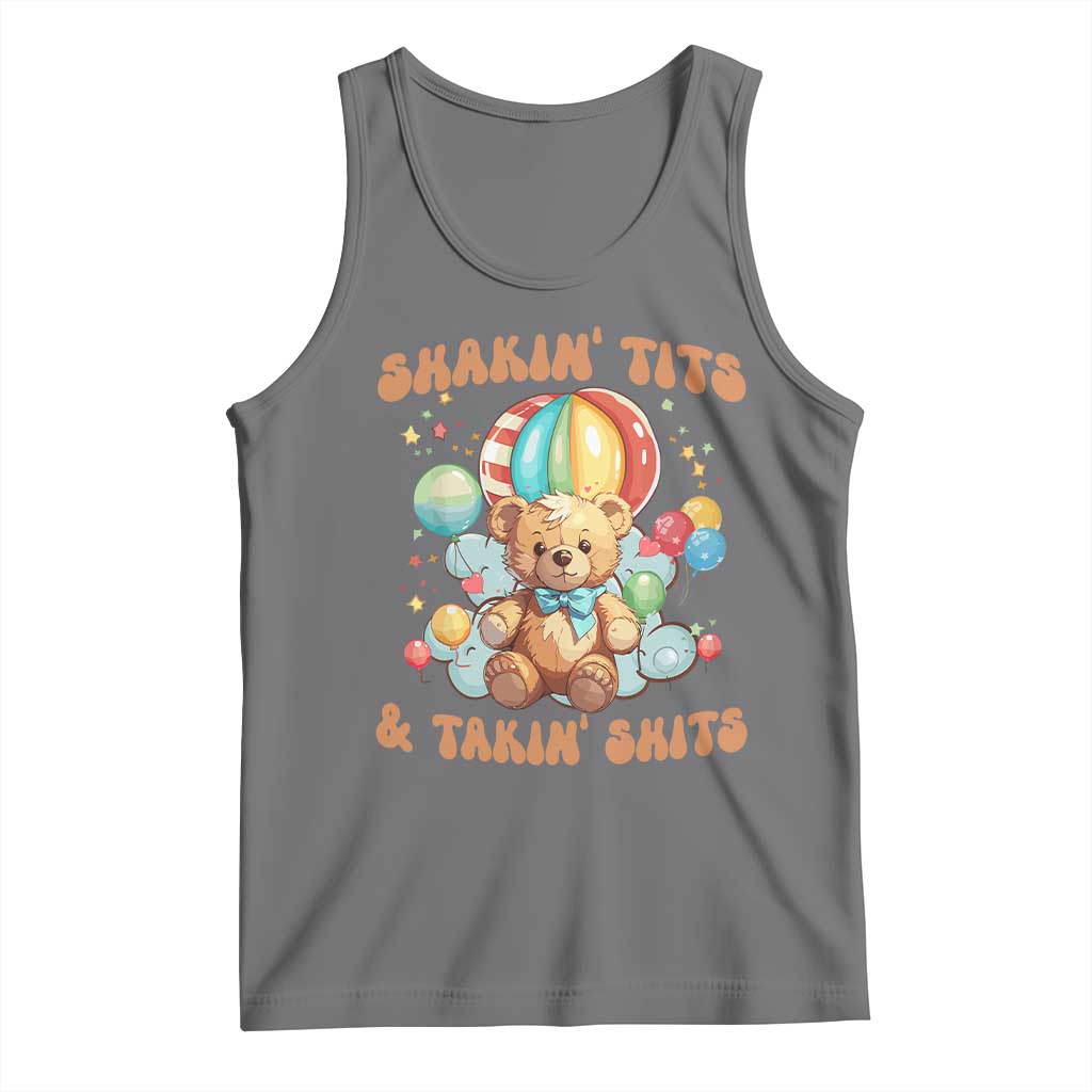 Shakin' Tits and Takin' Shits Tank Top Naughty Funny Inappropriate - Wonder Print Shop