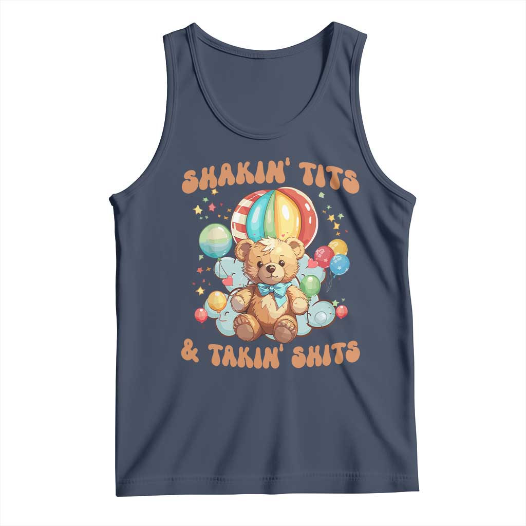 Shakin' Tits and Takin' Shits Tank Top Naughty Funny Inappropriate - Wonder Print Shop