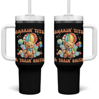 Shakin' Tits and Takin' Shits Tumbler With Handle Naughty Funny Inappropriate - Wonder Print Shop