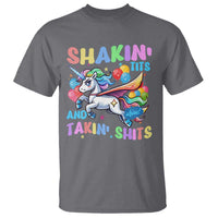 Shakin' Tits and Takin' Shits T Shirt Naughty Funny Unhinged Unicorn - Wonder Print Shop