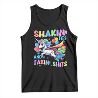 Shakin' Tits and Takin' Shits Tank Top Naughty Funny Unhinged Unicorn - Wonder Print Shop