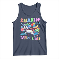 Shakin' Tits and Takin' Shits Tank Top Naughty Funny Unhinged Unicorn - Wonder Print Shop