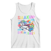 Shakin' Tits and Takin' Shits Tank Top Naughty Funny Unhinged Unicorn - Wonder Print Shop