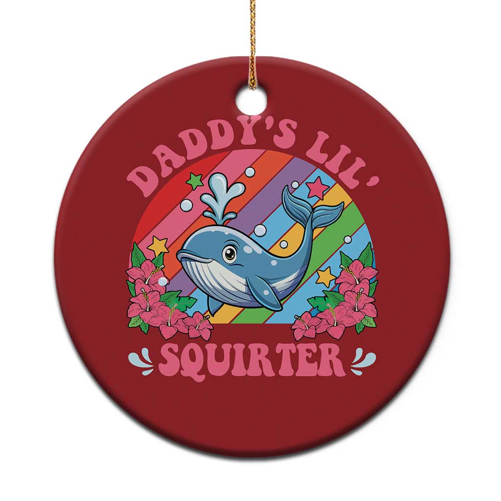 Funny Daddy's Lil Squirter Inappropriate Embarrassing Christmas Ornament - Wonder Print Shop
