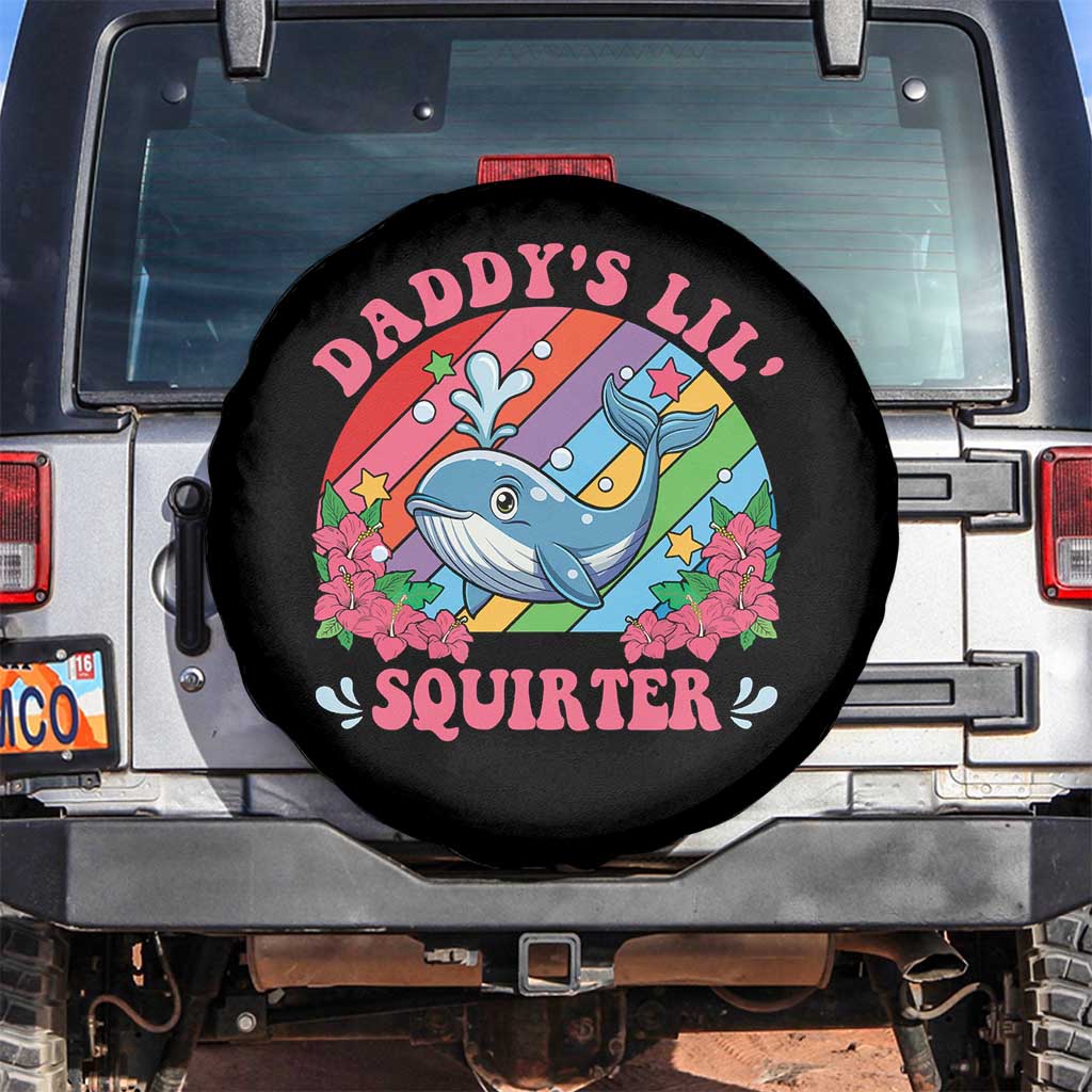Funny Daddy's Lil Squirter Inappropriate Embarrassing Spare Tire Cover - Wonder Print Shop