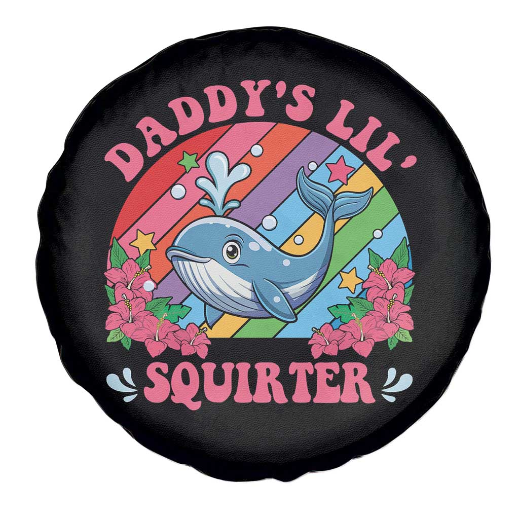 Funny Daddy's Lil Squirter Inappropriate Embarrassing Spare Tire Cover - Wonder Print Shop