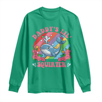 Funny Daddy's Lil Squirter Inappropriate Embarrassing Long Sleeve Shirt - Wonder Print Shop