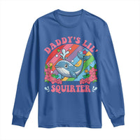 Funny Daddy's Lil Squirter Inappropriate Embarrassing Long Sleeve Shirt - Wonder Print Shop