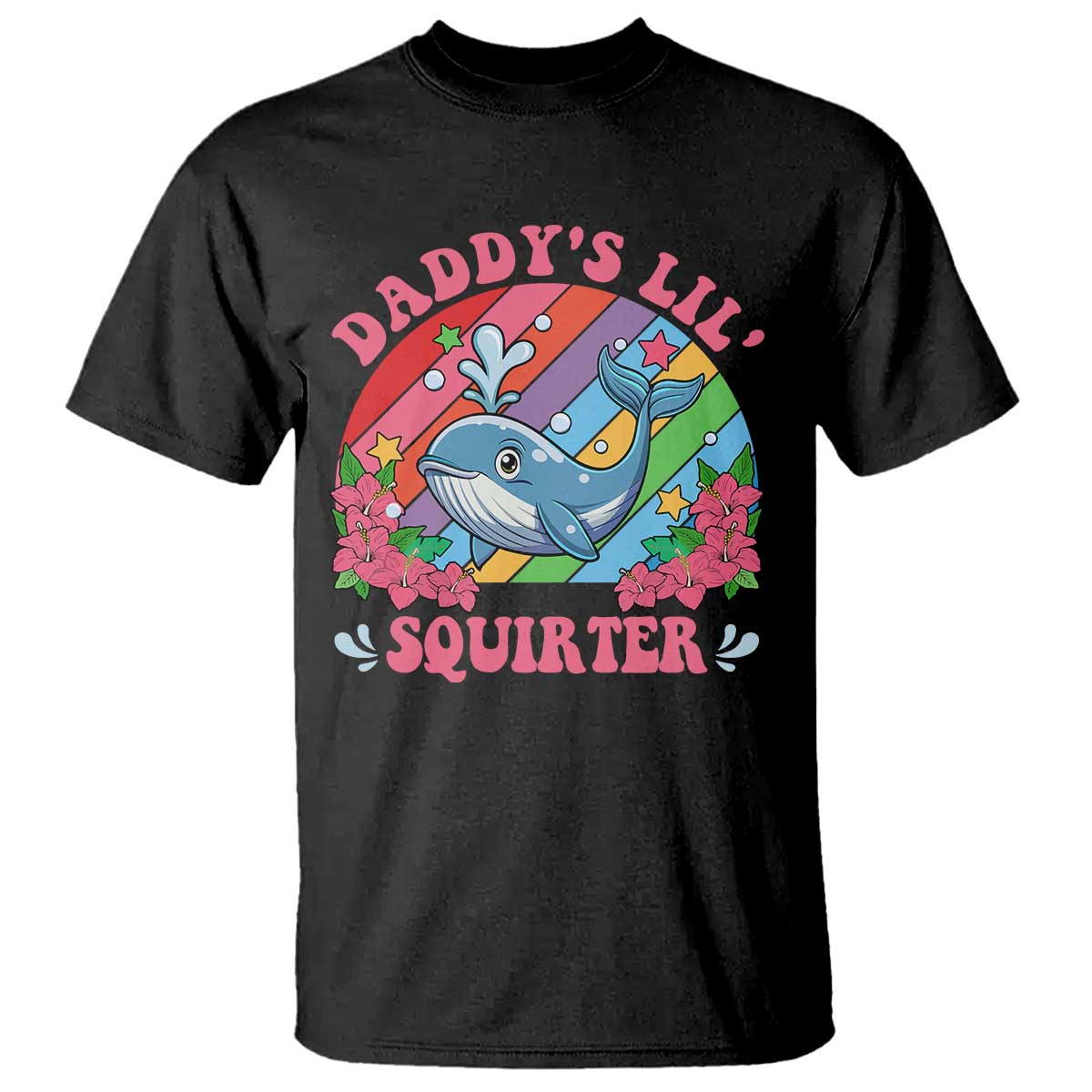 Funny Daddy's Lil Squirter Inappropriate Embarrassing T Shirt - Wonder Print Shop