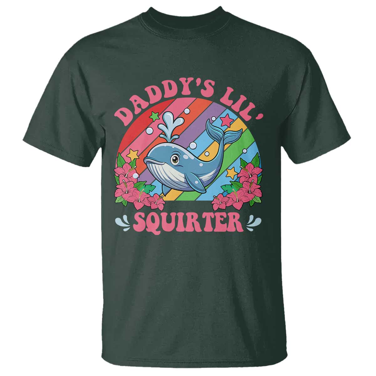 Funny Daddy's Lil Squirter Inappropriate Embarrassing T Shirt - Wonder Print Shop