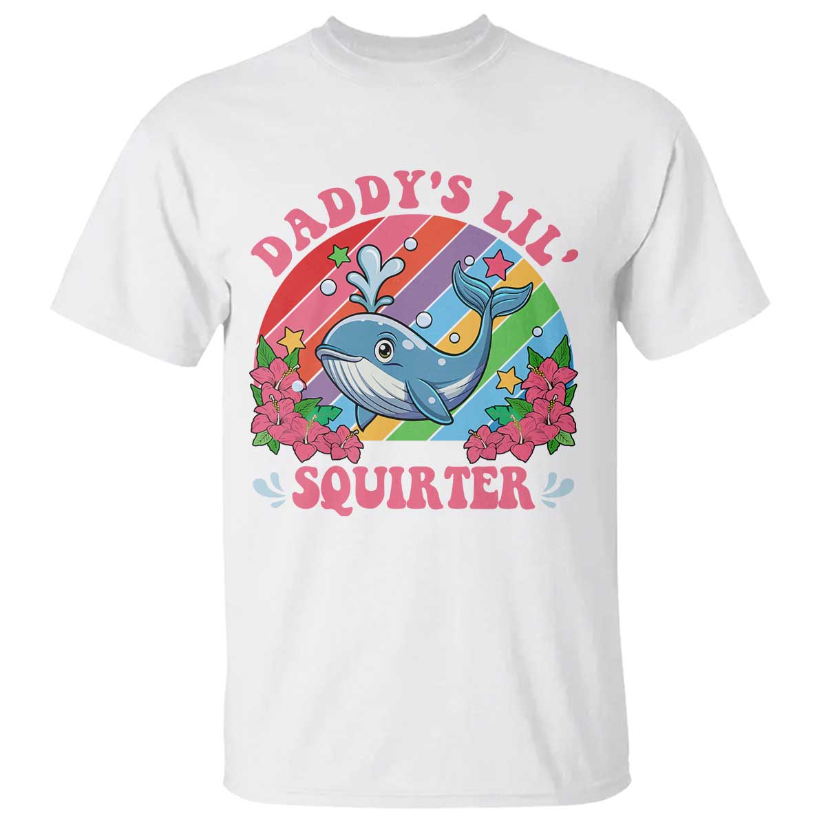 Funny Daddy's Lil Squirter Inappropriate Embarrassing T Shirt - Wonder Print Shop