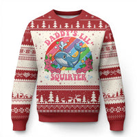 Funny Daddy's Lil Squirter Inappropriate Embarrassing Knitted Sweatshirt - Wonder Print Shop