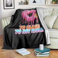 Funny Offensive Embarrassing Throw Blanket I Want You to Glaze My Hole Adult Humor Donut - Wonder Print Shop