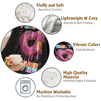 Funny Offensive Embarrassing Throw Blanket I Want You to Glaze My Hole Adult Humor Donut - Wonder Print Shop