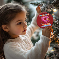 Funny Offensive Embarrassing Christmas Ornament I Want You to Glaze My Hole Adult Humor Donut - Wonder Print Shop