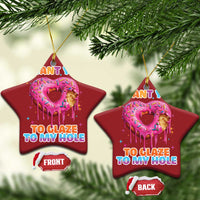 Funny Offensive Embarrassing Christmas Ornament I Want You to Glaze My Hole Adult Humor Donut - Wonder Print Shop
