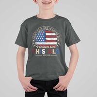 Dont Know How To Act My Age T Shirt For Kid Vintage Funny Old Man Saying American Flag - Wonder Print Shop