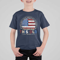 Dont Know How To Act My Age T Shirt For Kid Vintage Funny Old Man Saying American Flag - Wonder Print Shop