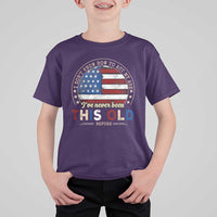Dont Know How To Act My Age T Shirt For Kid Vintage Funny Old Man Saying American Flag - Wonder Print Shop