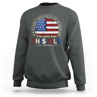 Dont Know How To Act My Age Sweatshirt Vintage Funny Old Man Saying American Flag - Wonder Print Shop