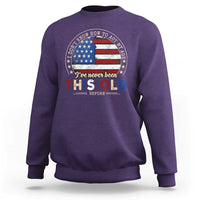 Dont Know How To Act My Age Sweatshirt Vintage Funny Old Man Saying American Flag - Wonder Print Shop
