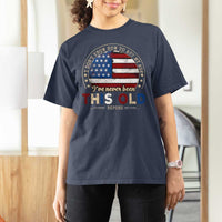 Dont Know How To Act My Age T Shirt For Women Vintage Funny Old Man Saying American Flag - Wonder Print Shop