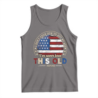 Dont Know How To Act My Age Tank Top Vintage Funny Old Man Saying American Flag - Wonder Print Shop