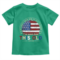 Dont Know How To Act My Age Toddler T Shirt Vintage Funny Old Man Saying American Flag - Wonder Print Shop