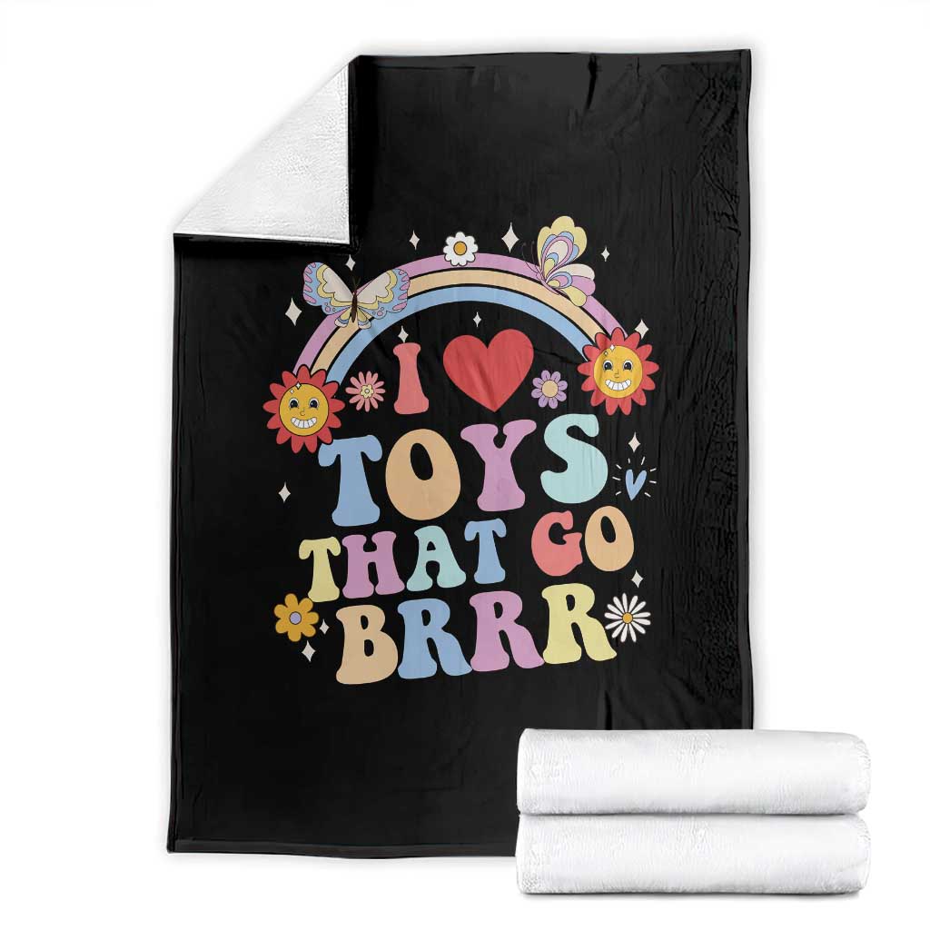 Funny Embarrassing Throw Blanket I Love Toys That Go Brrr Adult Humor - Wonder Print Shop