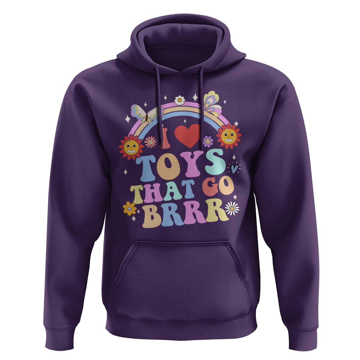 Funny Embarrassing Hoodie I Love Toys That Go Brrr Adult Humor - Wonder Print Shop