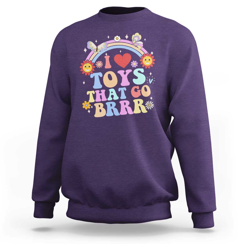 Funny Embarrassing Sweatshirt I Love Toys That Go Brrr Adult Humor - Wonder Print Shop
