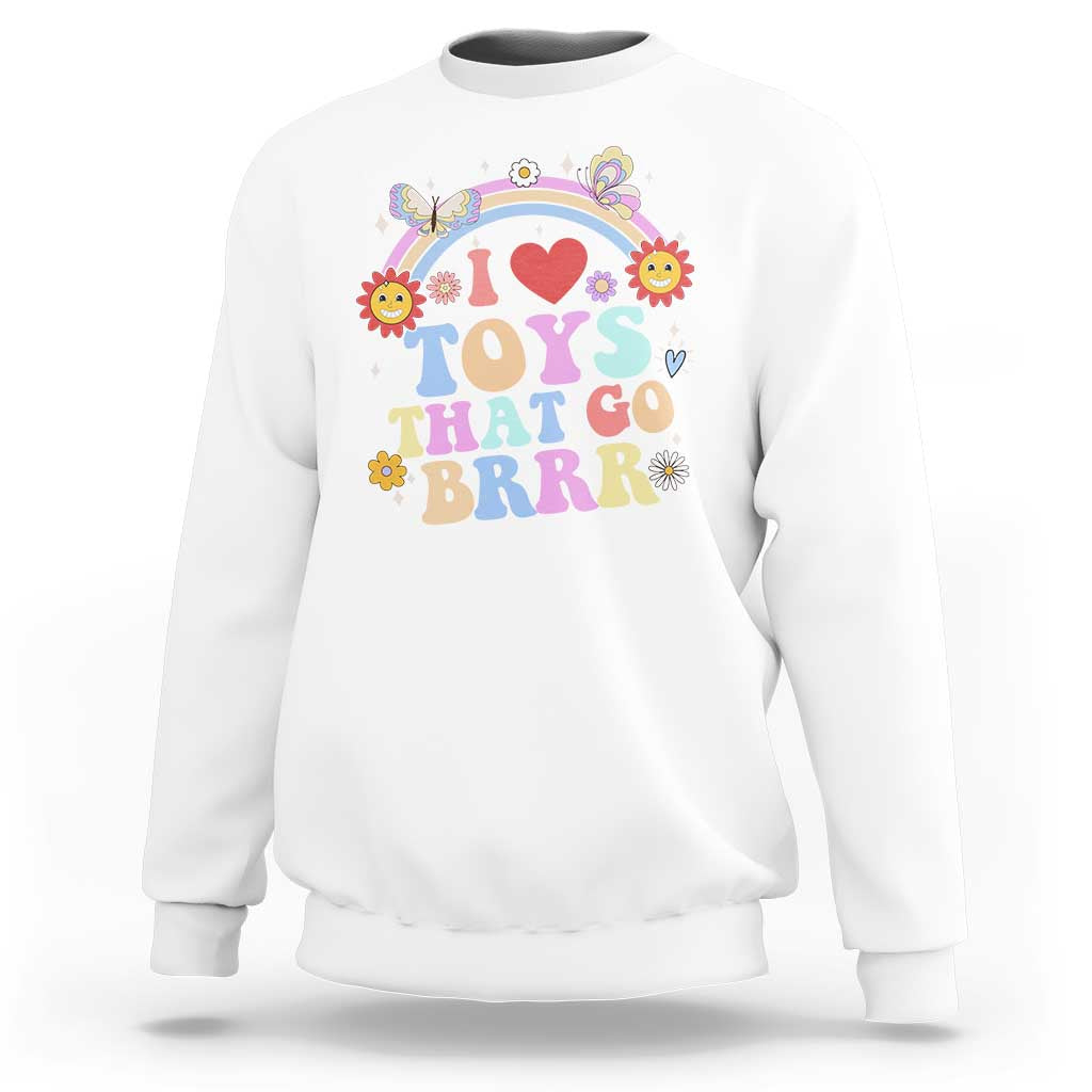 Funny Embarrassing Sweatshirt I Love Toys That Go Brrr Adult Humor - Wonder Print Shop