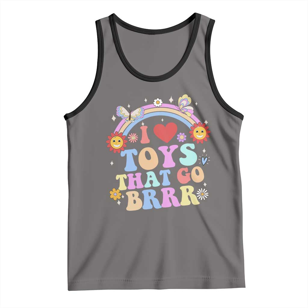 Funny Embarrassing Tank Top I Love Toys That Go Brrr Adult Humor - Wonder Print Shop