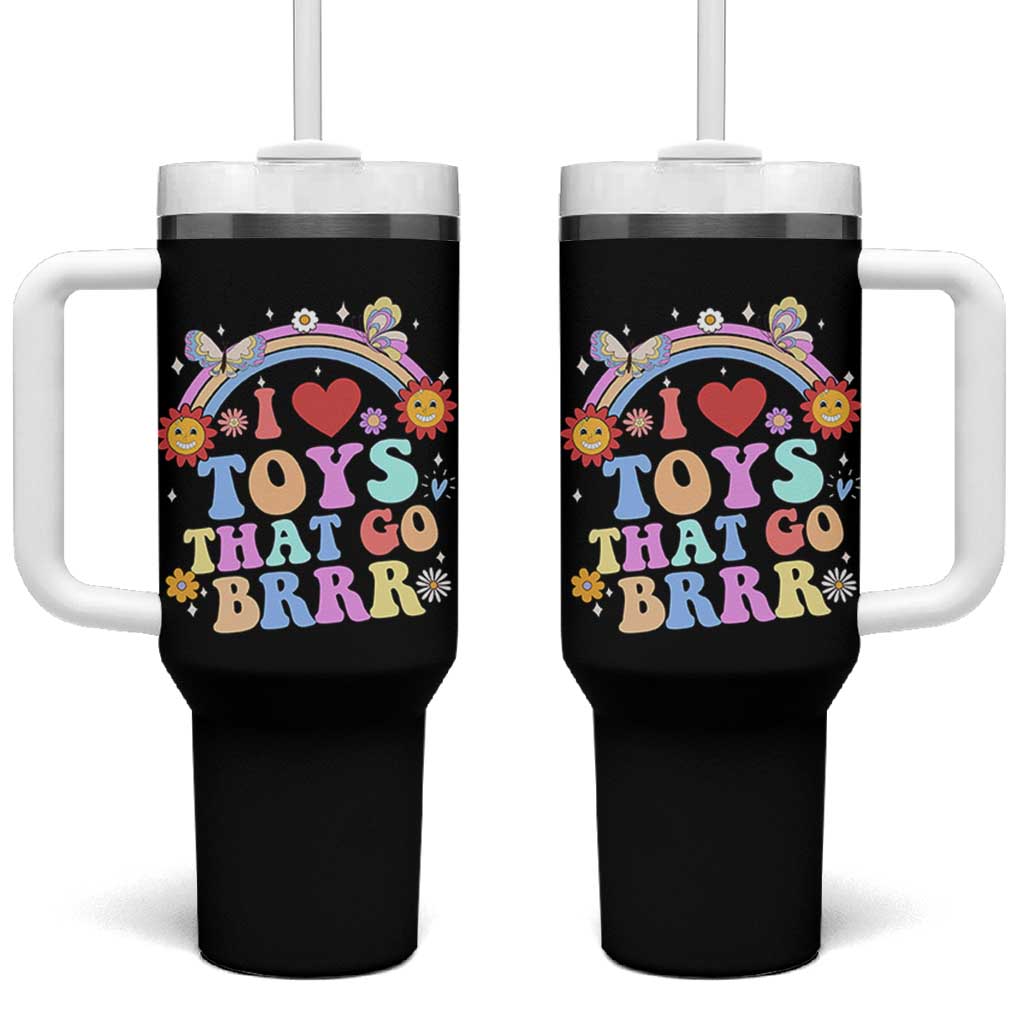 Funny Embarrassing Tumbler With Handle I Love Toys That Go Brrr Adult Humor - Wonder Print Shop