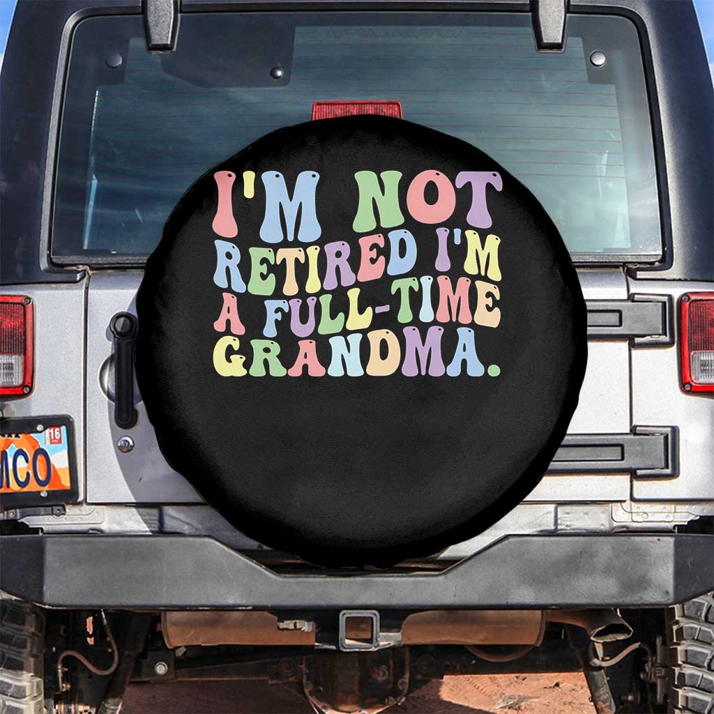 Retired Grandma Spare Tire Cover Funny Retirement Gifts For Grandma - Wonder Print Shop