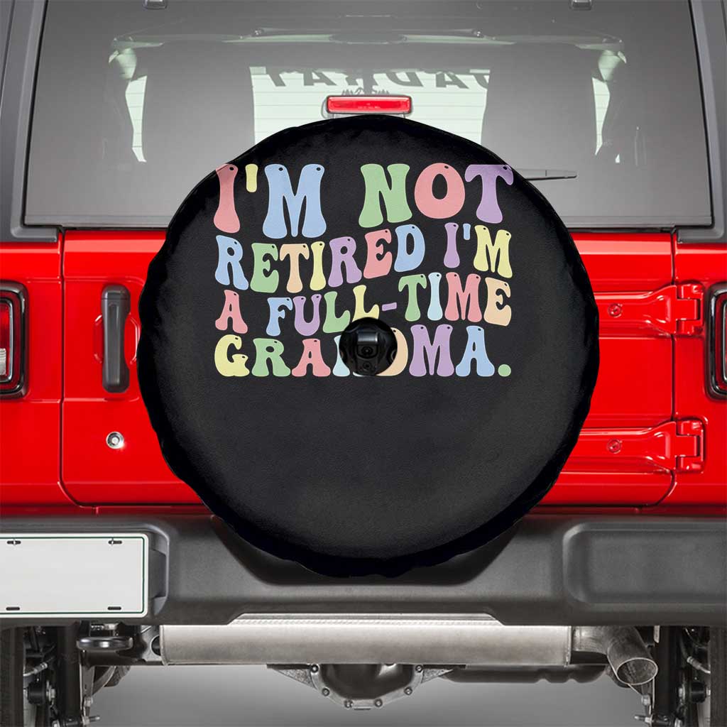Retired Grandma Spare Tire Cover Funny Retirement Gifts For Grandma - Wonder Print Shop