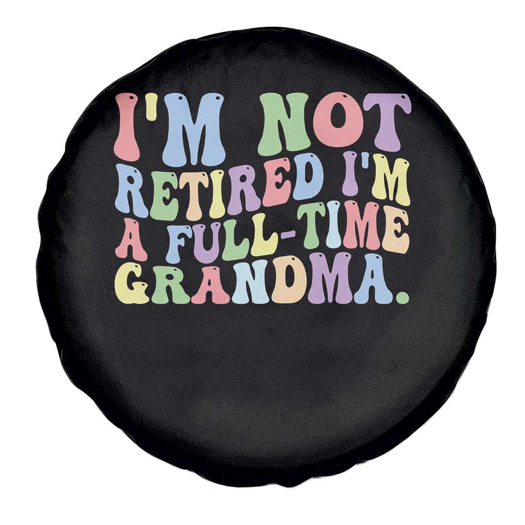 Retired Grandma Spare Tire Cover Funny Retirement Gifts For Grandma - Wonder Print Shop