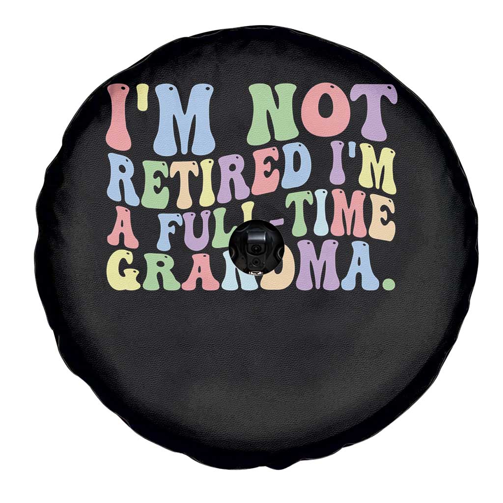 Retired Grandma Spare Tire Cover Funny Retirement Gifts For Grandma - Wonder Print Shop