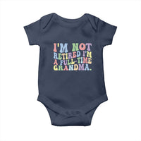 Retired Grandma Baby Onesie Funny Retirement Gifts For Grandma - Wonder Print Shop