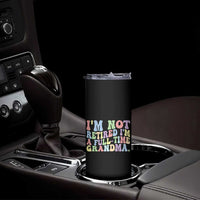 Retired Grandma Skinny Tumbler Funny Retirement Gifts For Grandma - Wonder Print Shop
