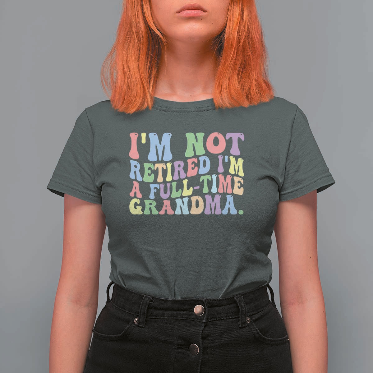 Retired Grandma T Shirt For Women Funny Retirement Gifts For Grandma - Wonder Print Shop