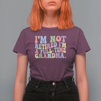 Retired Grandma T Shirt For Women Funny Retirement Gifts For Grandma - Wonder Print Shop