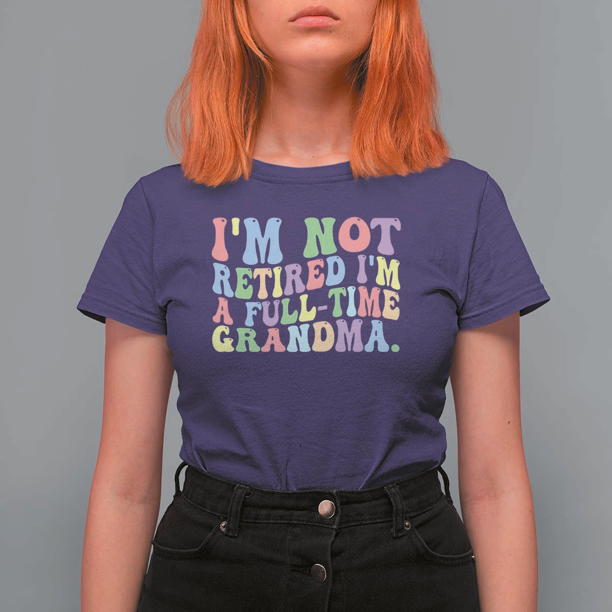 Retired Grandma T Shirt For Women Funny Retirement Gifts For Grandma - Wonder Print Shop