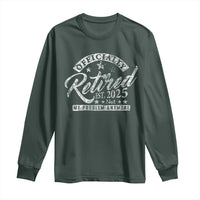 Vintage Retired 2025 Long Sleeve Shirt Funny Retirement Not My Problem Anymore
